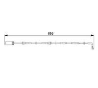 Contact d'avertissement, usure des plaquettes de frein BOSCH 1 987 473 050