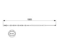 Témoin d'usure, plaquettes de frein BOSCH 1 987 473 500