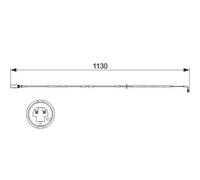 Capteur d'usure des plaquettes Frein à disque 1 987 473 505 BOSCH pour BMW X1