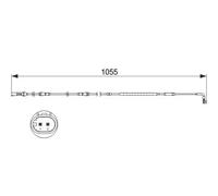 Capteur d'usure des plaquettes Frein à disque 1 987 473 506 BOSCH pour BMW 7