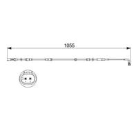 Témoin d'usure, plaquettes de frein BOSCH 1 987 473 507