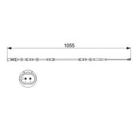 Capteur d'usure des plaquettes Frein à disque 1 987 473 508 BOSCH pour BMW
