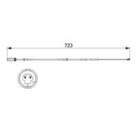 Bosch Témoin d'usure de plaquettes AP842 (1 987 473 514) – 1 pièce