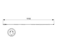 Capteur d'usure des plaquettes Frein à disque 1 987 473 515 BOSCH pour BMW 3 1