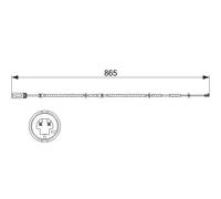 Capteur d'usure des plaquettes Frein à disque 1 987 473 519 BOSCH pour BMW X1 3
