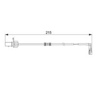 Capteur d'usure des plaquettes Frein à disque 1 987 474 489 BOSCH pour AUDI