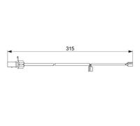 Bosch Capteur d'usure des plaquettes de frein à disque 1 987 474 518 pour AUDI