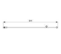 Capteur d'usure des plaquettes Frein à disque 1 987 474 557 BOSCH pour PORSCHE