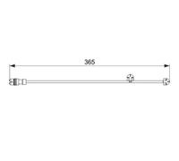 Capteur d'usure des plaquettes Frein à disque 1 987 474 570 BOSCH pour PORSCHE