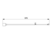 Capteur d'usure des plaquettes Frein à disque 1 987 474 572 BOSCH pour AUDI SEAT