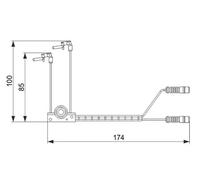 Capteur d'usure des plaquettes Frein à disque 1 987 474 584 BOSCH pour PUCH
