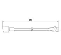 Capteur d'usure des plaquettes Frein à disque 1 987 474 905 BOSCH pour BMW 3