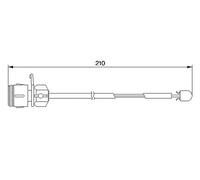 Témoin d'usure, plaquettes de frein BOSCH 1 987 474 938
