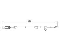 Capteur d'usure des plaquettes Frein à disque 1 987 474 945 BOSCH pour BMW X5