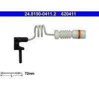 Témoin d'usure, plaquettes de frein ATE 24.8190-0411.2