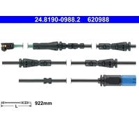 Capteur d'usure des plaquettes Frein à disque 24.8190-0988.2 ATE pour BMW 7 5