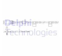 DELPHI LZ0241 Kit de contact, témoin d'usure de plaquette de frein