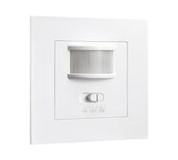 Capteur encastré Move VI Blanc avec détection Infrarouge, portée de 9 m et Angle de 160°. IP20, Dimensions 8,2 x 8,2 x 5 cm, Coupe 7 x 7 cm. Réglage du Temps et de la luminosité pour Plus de Confort.