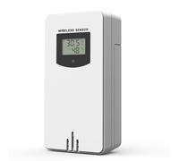Capteur Extérieur sans Fil pour Station météo, Moniteur Dhumidité De La Température Extérieure Intérieur, Capteur Extérieur Intérieur Compatible avec Station Météo EM3383C 3390F、3383D、3378QX-Blanc