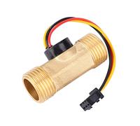 Capteur Hall de débit d'eau, résistance aux chocs 100 MΩ Résistance d'isolement Compteur de débitmètre Isolation G1 Filetage mâle à mâle pour usage professionnel