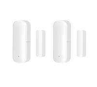 Capteur Intelligent de Porte WiFi, Alarme détecteur de fenêtre de Porte sans Fil, capteur Intelligent de Contact de fenêtre de Porte pour la sécurité de la Maison Compatible Alexa/Google Home, 2 PCS