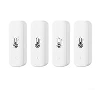 Capteur intelligent Wifi de température et d'humidité, hygromètre intelligent thermomètre détecteur capteur pour alerte, pour Tuya pour Zigbee (4pcs wifi)