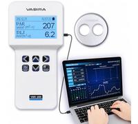 Capteur par VBR-200 avec Variation Lumineuse, Maintien Auto du par Cible, Mesure PPFD/DLI. Ajuste l’éclairage de Culture et Analyse par, LUX, CCT, température, humidité, VPD.
