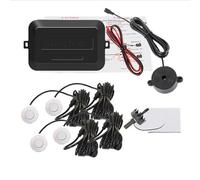 Capteur Parktronic Kit Capteurs Stationnement Voiture Avertisseur Sonore 22 Mm Radar Recul Système D'indicateur D'alerte Sonore Contrôle Distance Moniteurs D'angle Mort(WHITE)
