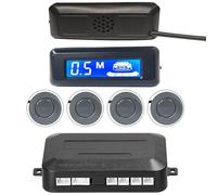 Capteur Parktronic Systèmes De Radar Recul Voiture Parktronic Automatique Avec Avertisseur Sonore LCD 4 Capteurs Stationnement Moniteurs D'angle Mort Contrôle Distance(GRAY)