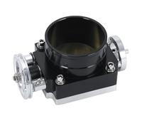 Capteur Position Pédale D'accélérateur Collecteur D'admission Performance En Aluminium Billette 90MM Corps Papillon Accessoires Voiture À Haut Débit 3.5 "LZ6990(Noir)