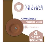 Capteur Protect Patches Marron Cover Freestyle Libre 3 4 Pièces
