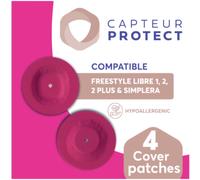 Capteur Protect Patches Rose Cover Freestyle Libre 2/2+ Simplera 4 Pièces