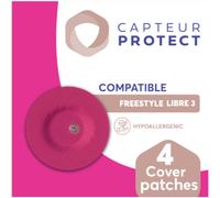 Capteur Protect Patches Rose Cover Freestyle Libre 3 4 Pièces