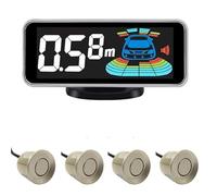 Capteur recul Kit capteurs stationnement Radar Multiple rétro-éclairage système d'affichage LED Parktronic moniteur sauvegarde Assistant(Gold sensors,6 sensors)
