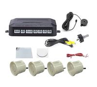 Capteur Recul Voiture Capteurs Stationnement Vidéo Système Surveillance Radar De Recul Avertisseur Sonore Arrière Moniteurs D'angle Mort Positionneur Contrôle Distance(PEARL WHITE)