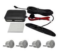 Capteur Recul Voiture Systèmes Capteurs Stationnement Kit D'affichage Moniteur Rétroéclairé Assistant Détecteur Recul 4 Sondes Contrôle Distance Moniteurs D'angle Mort Voiture(Silver)