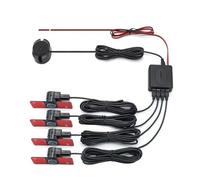 Capteur Sationnement Capteur De Stationnement De Voiture Assistant De Contrôle De Distance 13 Mm Radar De Recul Plat Buzzer Alarme Remplacement Moniteurs D'angle Mort(White)