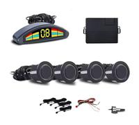 Capteur Sationnement Kit Capteurs Stationnement Avant Auto Car Prefix Parktronic Systèmes D'assistance Au Véhicule Buzzer Volume D'alarme Capteurs Géomagnétiques De Voiture Haut-parleurs(Matte black)