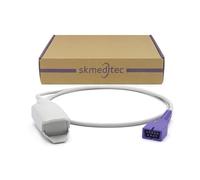 Capteur SpO2 réutilisable compatible avec la sonde Nellcor Oximax, câble AdultFingerClip de 3,2 pieds avec connecteur 9 broches, remplacement du cordon DS-100A avec puce