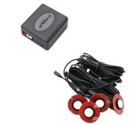 Capteur stationnement Capteur Plan 13 Mm Pare-Chocs Arrière Profondeur Réglable Capteur Stationnement 16 Mm Assister Systèmes Pare-Chocs Radar Arrière Capteurs Stationnement Arrière Voiture(White)