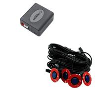 Capteur stationnement Capteur Plan 13 Mm Pare-Chocs Arrière Profondeur Réglable Capteur Stationnement 16 Mm Assister Systèmes Pare-Chocs Radar Arrière Capteurs Stationnement Arrière Voiture(Blue)