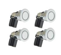 Capteur Stationnement PDC Compatible Avec Nissan Pour Cube Pour Skyline Crossover 2009 Capteurs D'aide Au Stationnement De Voiture Accessoires De Détection De Distance D'induction Avant Arrière(White)