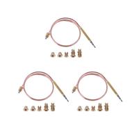 Capteur thermocouple à gaz 1 à 5 pièces de thermocouple universel Gaes de 60 cm et 120 cm avec 5 points de fixation for brûleur de poêle à gaz.(60cm 3 PCS)