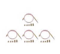 Capteur thermocouple à gaz 1 à 5 pièces de thermocouple universel Gaes de 60 cm et 120 cm avec 5 points de fixation for brûleur de poêle à gaz.(60cm 4 PCS)