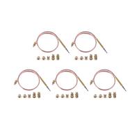 Capteur thermocouple à gaz 1 à 5 pièces de thermocouple universel Gaes de 60 cm et 120 cm avec 5 points de fixation for brûleur de poêle à gaz.(60cm 5 PCS)