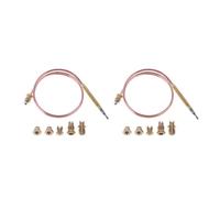 Capteur thermocouple à gaz 1 à 5 pièces de thermocouple universel Gaes de 60 cm et 120 cm avec 5 points de fixation for brûleur de poêle à gaz.(60cm 2 PCS)