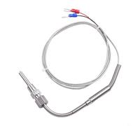 Capteur thermocouple EGT de type K, sonde en acier inoxydable avec isolation en fibre de verre et tresse en acier inoxydable, pour échappement moteur (1 m)