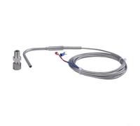 Capteur thermocouple EGT de type K, sonde en acier inoxydable avec isolation en fibre de verre et tresse en acier inoxydable, pour échappement moteur ()