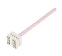 Capteur thermocouple HaloVerde de type S avec tube en porcelaine de corindon 99 pour une mesure de 0 à 1300 °C, sonde de température WRP-100 avec élément platine rhodium,
