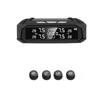 Capteur TPMS De Voiture, Système Intelligent À 8 Bars, For Et Camion, Avec Horloge Électronique, Automatique, Affichage LCD Énergie Solaire Surveillance Précise En Temps Réel(K10-External Sensors)